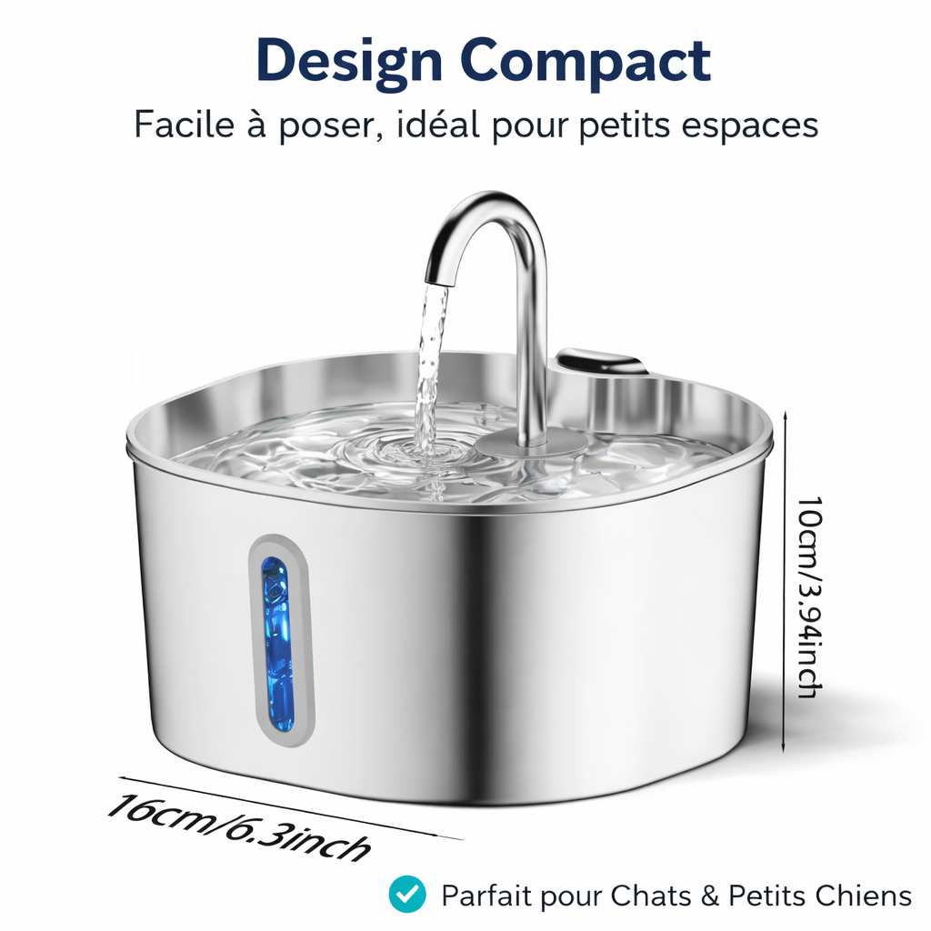 Fontaine à Eau Automatique pour Chat – Ultra Silencieuse & Filtrée