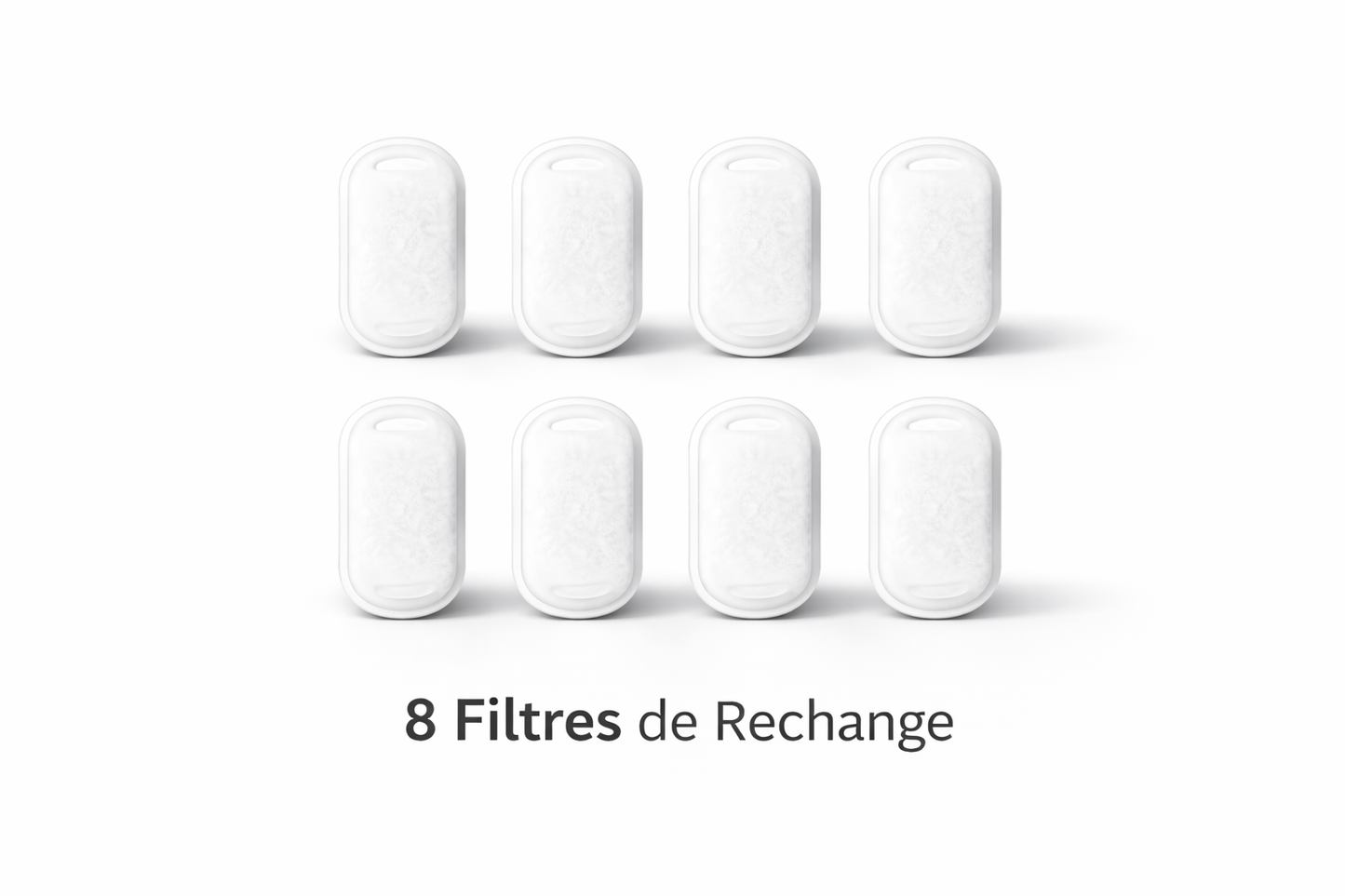 Filtres de Rechange pour Fontaine à Eau pour Chat – Pack de 8 (Compatible 2.2L)
