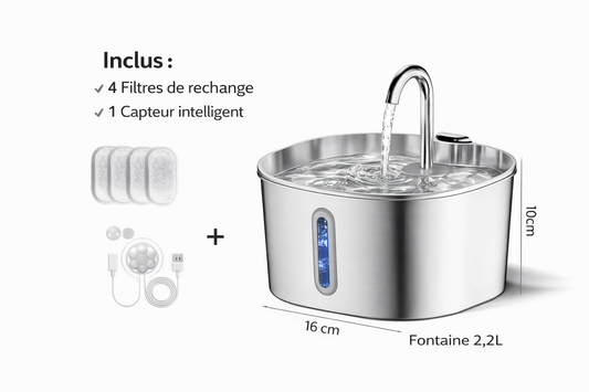 Fontaine à Eau Automatique pour Chat – Ultra Silencieuse & Filtrée