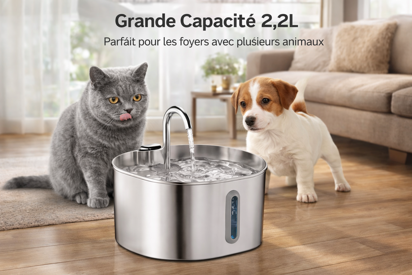 Fontaine à Eau Automatique pour Chat – Ultra Silencieuse & Filtrée
