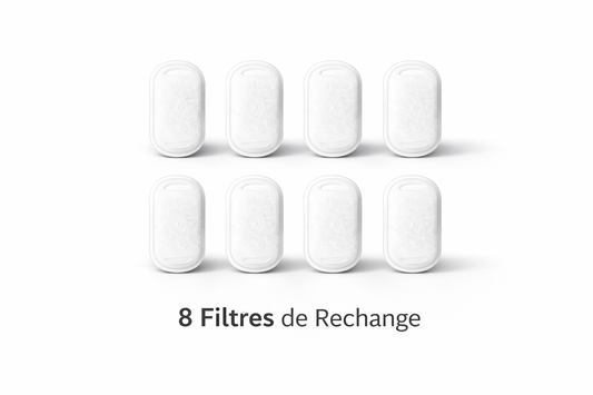 Filtres de Rechange pour Fontaine à Eau pour Chat – Pack de 8 (Compatible 2.2L)